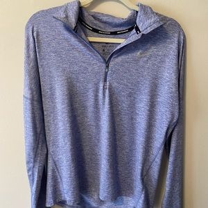 Purple Nike Dri-Fit 3/4 Zip